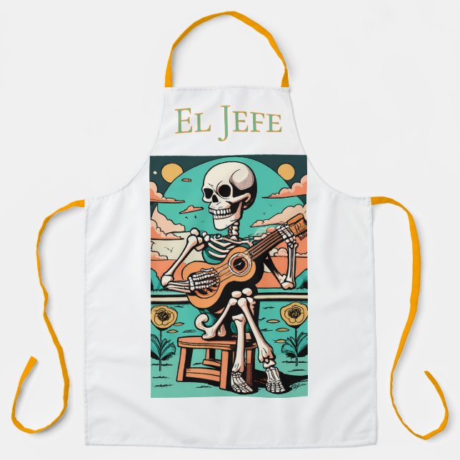 Day of the Dead Theme Apron (Front)