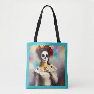 Day of the Dead Woman 3 Tote Bag