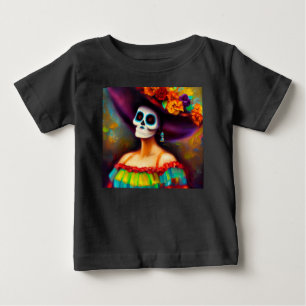 Day of the Dead Woman 4 Baby T-Shirt