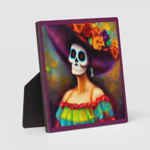 Day of the Dead Woman 4 Plaque