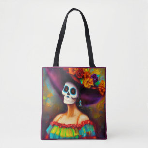 Day of the Dead Woman 4 Tote Bag