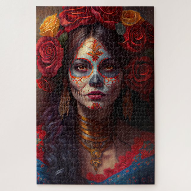 Day of the dead  - Women Oil paint Puzzle (Vertical)