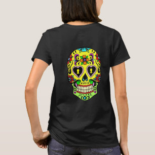 Day of the Dead Yellow Sugar Skull Women's T-Shirt