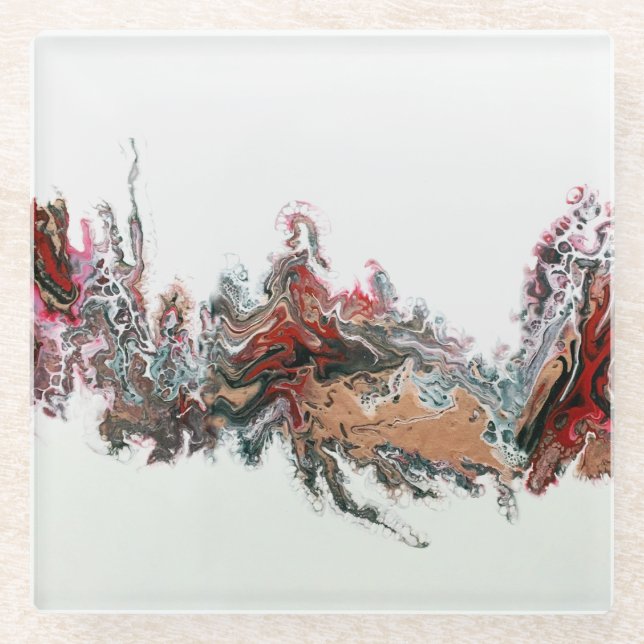 Day of the Dragon Art Abstract Coaster (Front)