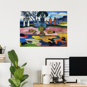 Day of the God by Paul Gauguin Polynesian Culture Poster