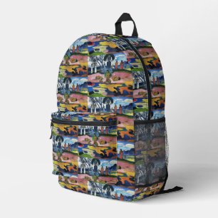 Day of the God by Paul Gauguin Polynesian Culture Printed Backpack