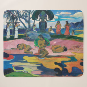 Day of the God Paul Gauguin Sherpa Blanket