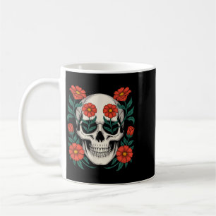 Day Of The Government Agencyd Dark Gothic Floral Coffee Mug