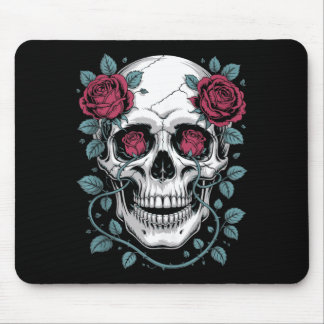 Day Of The Government Agencyd Dark Gothic Floral Mouse Pad