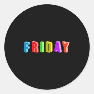 Day Of The Week Easy Group Halloween Costume Frida Classic Round Sticker