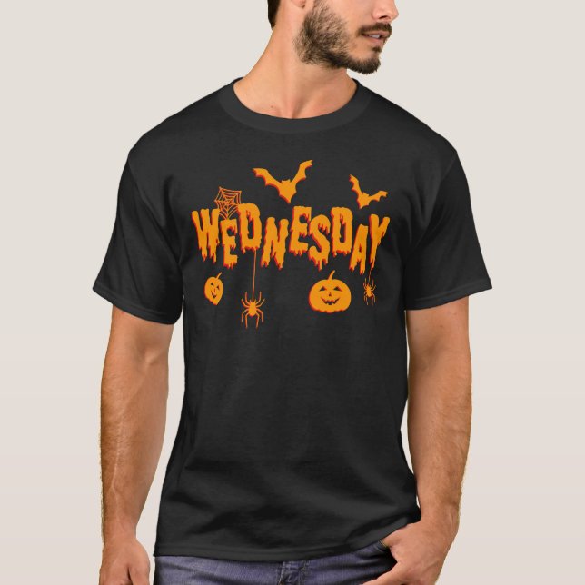 Day Of The Week Easy Group Halloween Costume Wedne T-Shirt (Front)