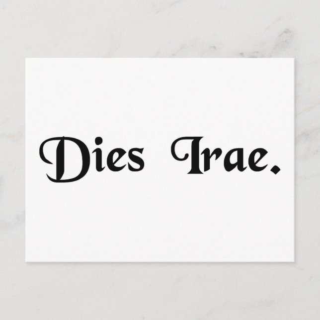 Day of Wrath Postcard (Front)