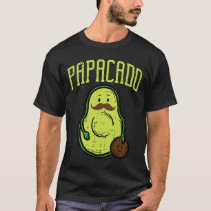 Day Papacado Papa Avocado Funny Vegan Guacamole Da T-Shirt
