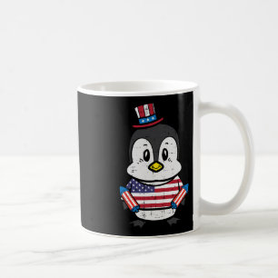 Day Penguin 4th July America Toddler Boys Kids Coffee Mug