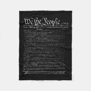 Day Preamble Of The Constitution We The People  Fleece Blanket