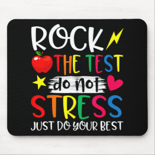 Day Rock Test Teacher Test Day Teacher Mouse Pad