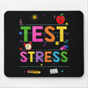 Day Rock The Test Teacher Funny Testing Day Studen Mouse Pad