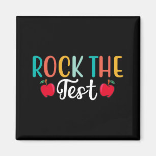 Day Rock The Test Teacher Testing Day 1 Magnet