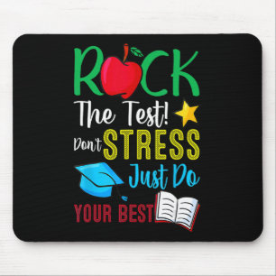 Day Rock The Test Teacher Testing Day 2  Mouse Pad