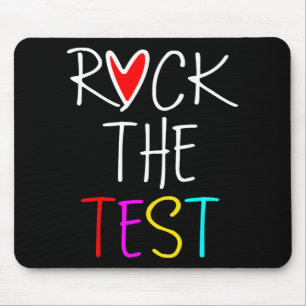 Day Rock The Test Teacher Testing Day Funny Teache Mouse Pad