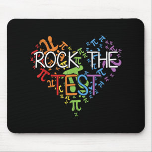 Day Rock The Test Teacher Testing Day Rainbow Teac Mouse Pad