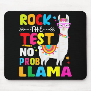 Day Rock The Test Teaching No Prob Llama Teacher Mouse Pad