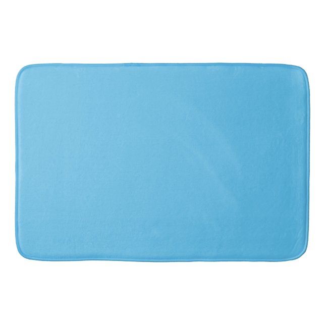 Day Sky Blue,Half Baked,Jeans Blue, Bath Mat (Front)