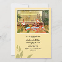 Day Spa Bachelorette Party Invitation