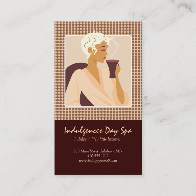 Day Spa Business Cards / Appointment Cards (Front)