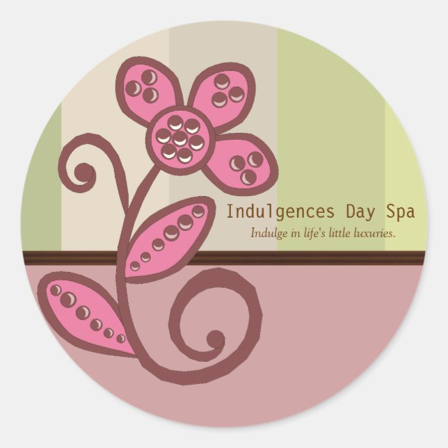 Day Spa Business Sticker (Front)