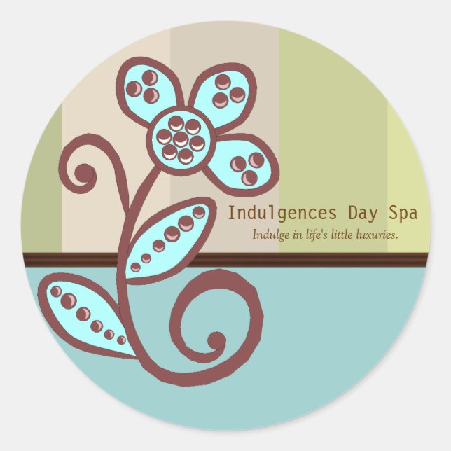 Day Spa Business Sticker (Front)