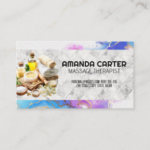Day Spa   Oils and Salts Business Card