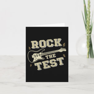 Day Teacher Rock The Test Guitar Teacher Testing D Card