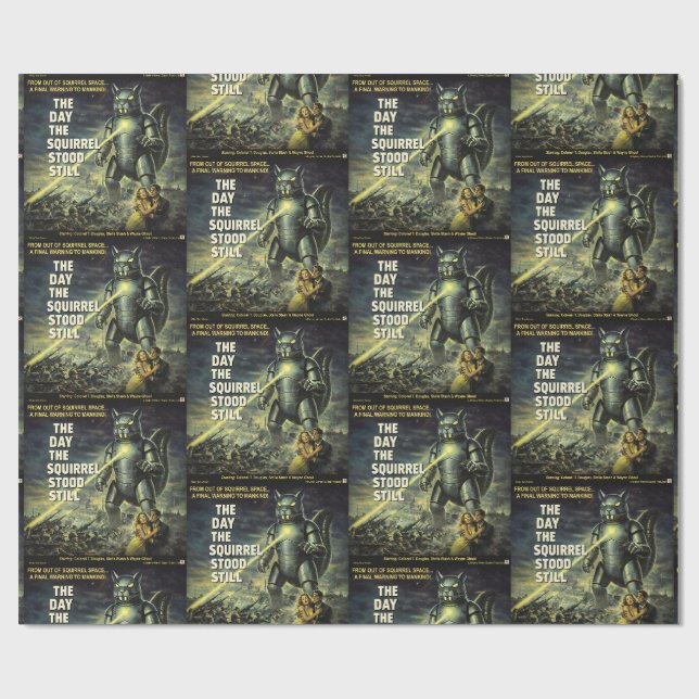 Day the Squirrel Stood Still Wrapping Paper (Flat)