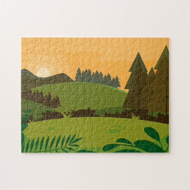Day Time in the Meadow Jigsaw Puzzle (Horizontal)