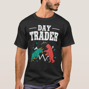 Day Trader Bullish Bearish Crypto Stocks Investor T-Shirt