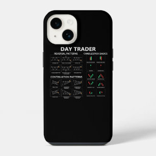 Day trader stock market investor chart candlestick iPhone 14 case