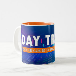 day trader Two-Tone coffee mug