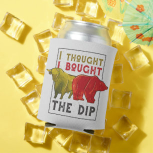 Day Traders Gift - Bull and Bear Quote Can Cooler