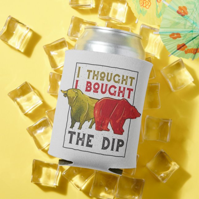 Day Traders Gift - Bull and Bear Quote Can Cooler (In Situ Summer)