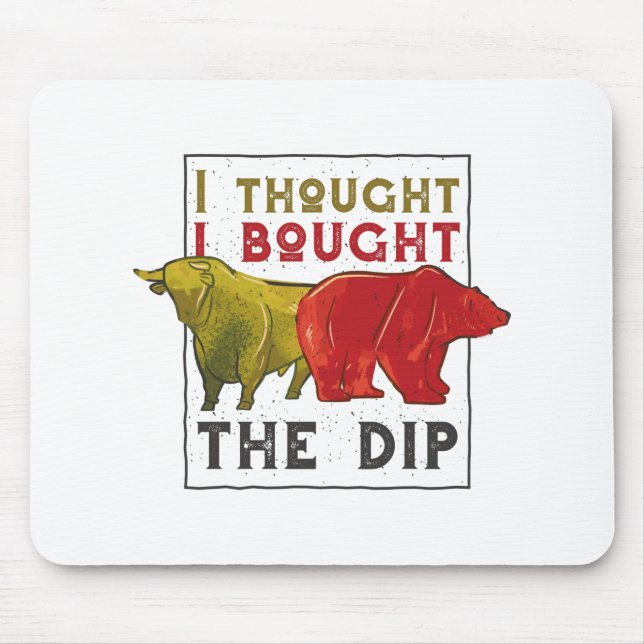 Day Traders Gift - Bull and Bear Quote Mouse Pad (Front)