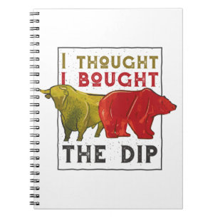 Day Traders Gift - Bull and Bear Quote Notebook