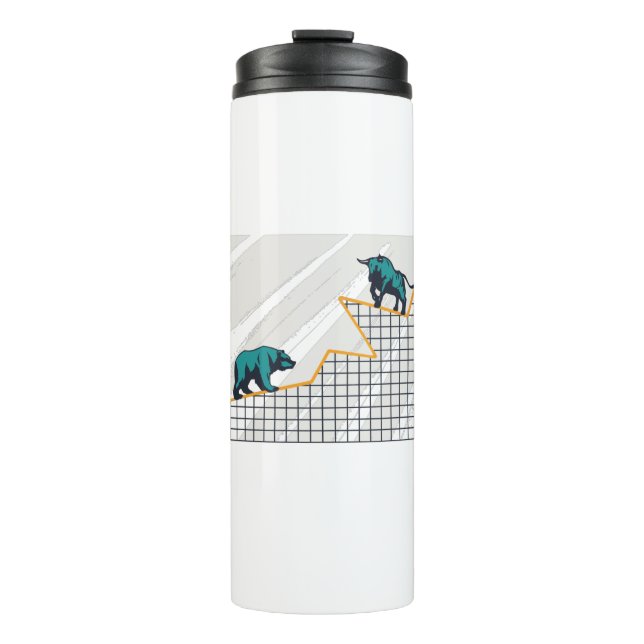 Day Traders Gift - Stock Market Thermal Tumbler (Front)
