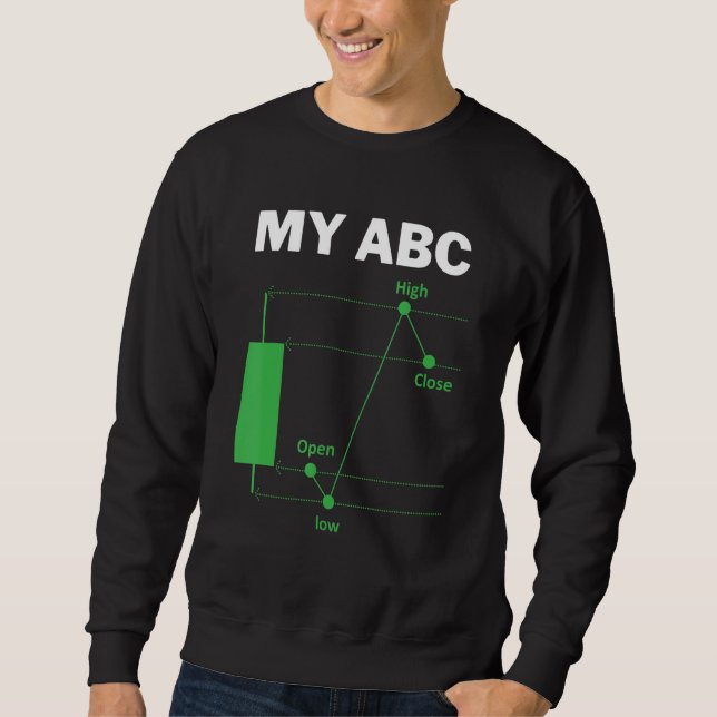 Day Trading Quote My ABC Stockbroker Market Trader Sweatshirt (Front)