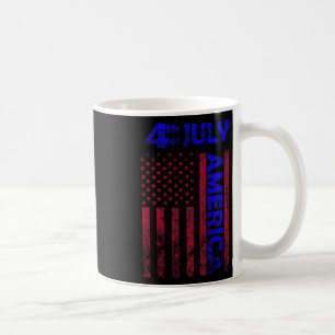 Day Usa America Flag 4th Of July Happy Funny  Coffee Mug