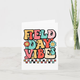 Day Vibes Groovy Summer Teacher Kid Last Day Of Sc Card