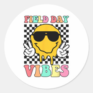 Day Vibes Summer Teacher Kids Last Day Of School K Classic Round Sticker