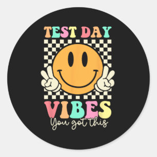 Day Vibes Teacher You Got This Gifts For Women Kid Classic Round Sticker