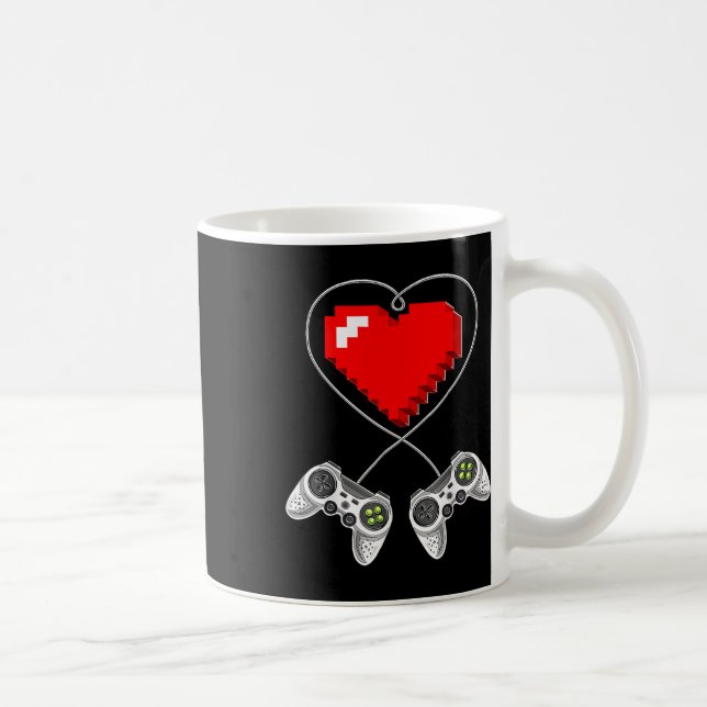 Day Video Game Controller Heart Gamer Gift Boys  Coffee Mug (Right)
