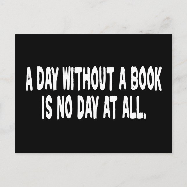 Day Without a Book Postcard (Front)